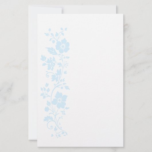 Bloemig briefpapier vellen (Voorkant)