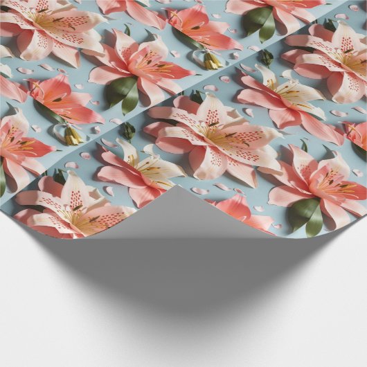 bloemig cadeaupapier (Hoek)