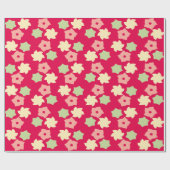 Bloemig Charme Patroon Cadeaupapier (Vlak)