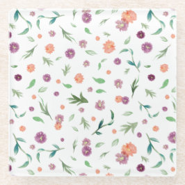 Bloemig – Cute verjaardagscadeau voor mama of haar Glazen Onderzetter