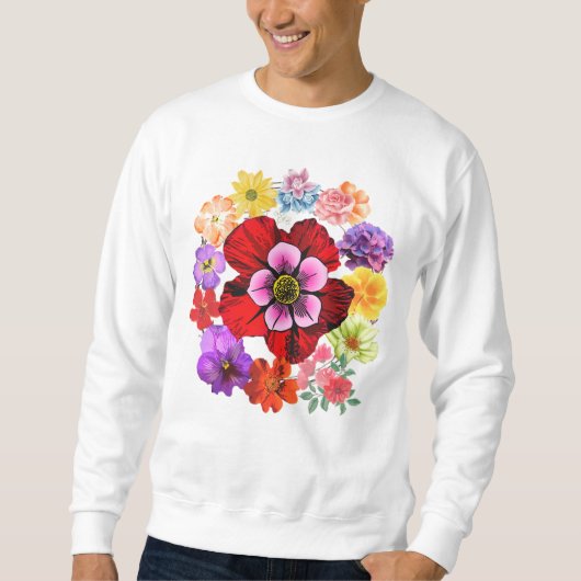 Bloemig – Elegant botanisch bloemendesign  Trui (Voorkant)