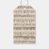  bloemig Elegant Musical Vrijgezellenfeest Favor Cadeaulabel (Achterkant)