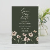 Bloemig en Groen Save The Date (Staand voorkant)