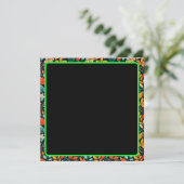 Bloemig Exotisch Bloemenpatroon Kaart (Staand voorkant)