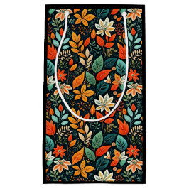 Bloemig Exotisch Bloemenpatroon Klein Cadeauzakje