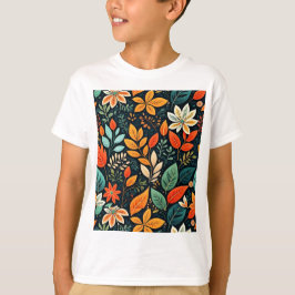 Bloemig Exotisch Bloemenpatroon T-shirt