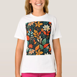Bloemig Exotisch Bloemenpatroon T-shirt