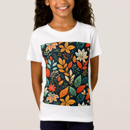 Bloemig Exotisch Bloemenpatroon T-shirt