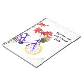 Bloemig Fiets Motivatie Design Notitieboek (Linkerzijde)