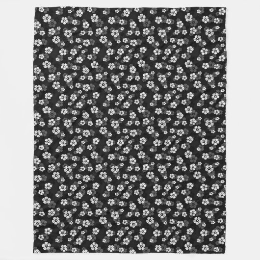 Bloemig Fleece Deken (Voorkant)