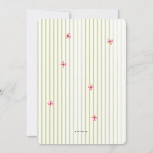 Bloemig fotolijst uitnodiging (Achterkant)