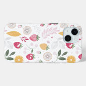 “Bloemig Fruitpatroon iPhone / iPad Hoesje” Case-Mate iPhone Case (Achterkant (horizontaal))