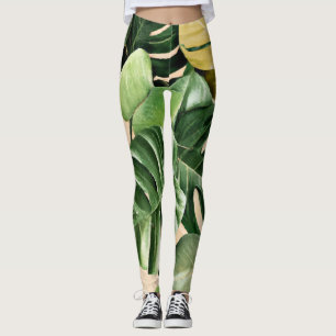Bloemig/Hawaiaans/Tropisch blad Leggings