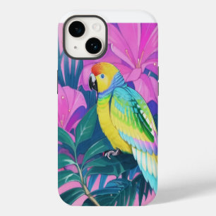 Bloemig/Hawaiaans/Tropisch/papagaai iPhone 14 Hoesje