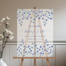 Bloemig Iets Blauw voor ik Trouw Bruidsdouche