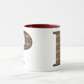 Bloemig Initiaal P Elegant Mok (Midden)