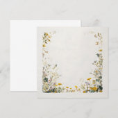Bloemig Kaderontwerp – Elegante Botanische Bedankkaart (Voorkant / Achterkant)