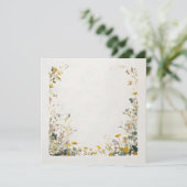 Bloemig Kaderontwerp – Elegante Botanische Save The Date (Staand voorkant)