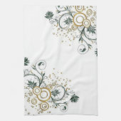 Bloemig keukenhanddoek (Verticaal)
