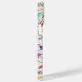 Bloemig Kleurrijk Monogram Initiaal Letter Case-Mate iPhone Case (Achterkant / Rechts)
