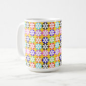 bloemig koffiemok (Voorkant links)