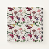  Bloemig Kolibriepatroon Ivoor Notitieboek (Achterkant)