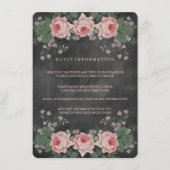 BLOEMIG KRIJTBORD BRUILOFT INSERT KAART (Voorkant)