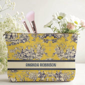  bloemig lakgeel toile de jouy monogram etui