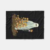 Bloemig Malse Halloween Verschijning Spooky Gotisc Fleece Deken (Voorkant (Horizontaal))