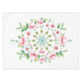 Bloemig Medaillon Pastel Paas Tafelkleed (Voorkant (Horizontaal))