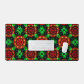 Bloemig modern boho elegant abstract patroon #504 bureaumat (Keyboard & Muis)
