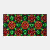 Bloemig modern boho elegant abstract patroon #504 bureaumat (Voorkant)