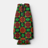 Bloemig modern boho elegant abstract patroon #504 flesjeskoeler (Achterkant)