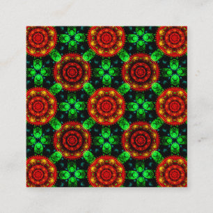 Bloemig modern boho elegant abstract patroon #504 informatiekaartje