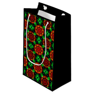 Bloemig modern boho elegant abstract patroon #504 klein cadeauzakje