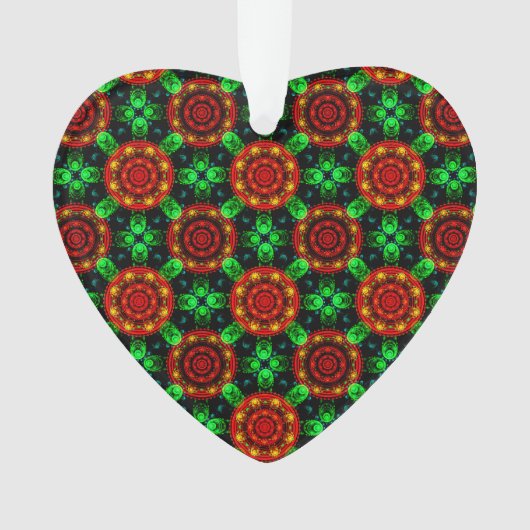 Bloemig modern boho elegant abstract patroon #504 ornament (voorkant)