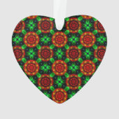 Bloemig modern boho elegant abstract patroon #504 ornament (achterkant)