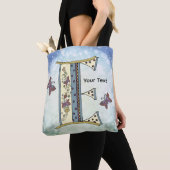 bloemig Monogram E Tote Bag (Dichtbij)