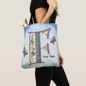 bloemig Monogram F Tote Bag (Dichtbij)