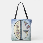 bloemig Monogram G Tote Bag (Achterkant)