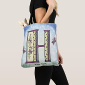 bloemig Monogram H Tote Bag (Dichtbij)