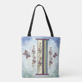 bloemig Monogram I Tote Bag (Achterkant)