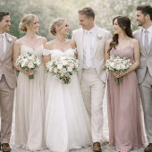 Bloemig Monogram Kleding Kleuren Kaart