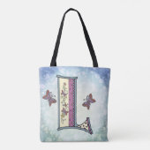 bloemig Monogram L Tote Bag (Achterkant)