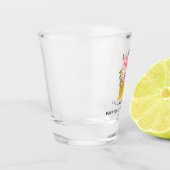 Bloemig Monogram Meisjesweekend Letter L Shot Glas (Links)