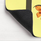 Bloemig monogram met hoofdletter H Muismat (Hoek)