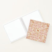 Bloemig monogram notitieboek journaal (Binnen)