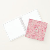 Bloemig monogram notitieboek journaal (Binnen)