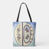 bloemig Monogram O Tote Bag (Achterkant)