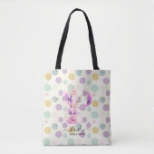 Bloemig monogram - Paisley's Bloom Design P Tote Bag (Voorkant)